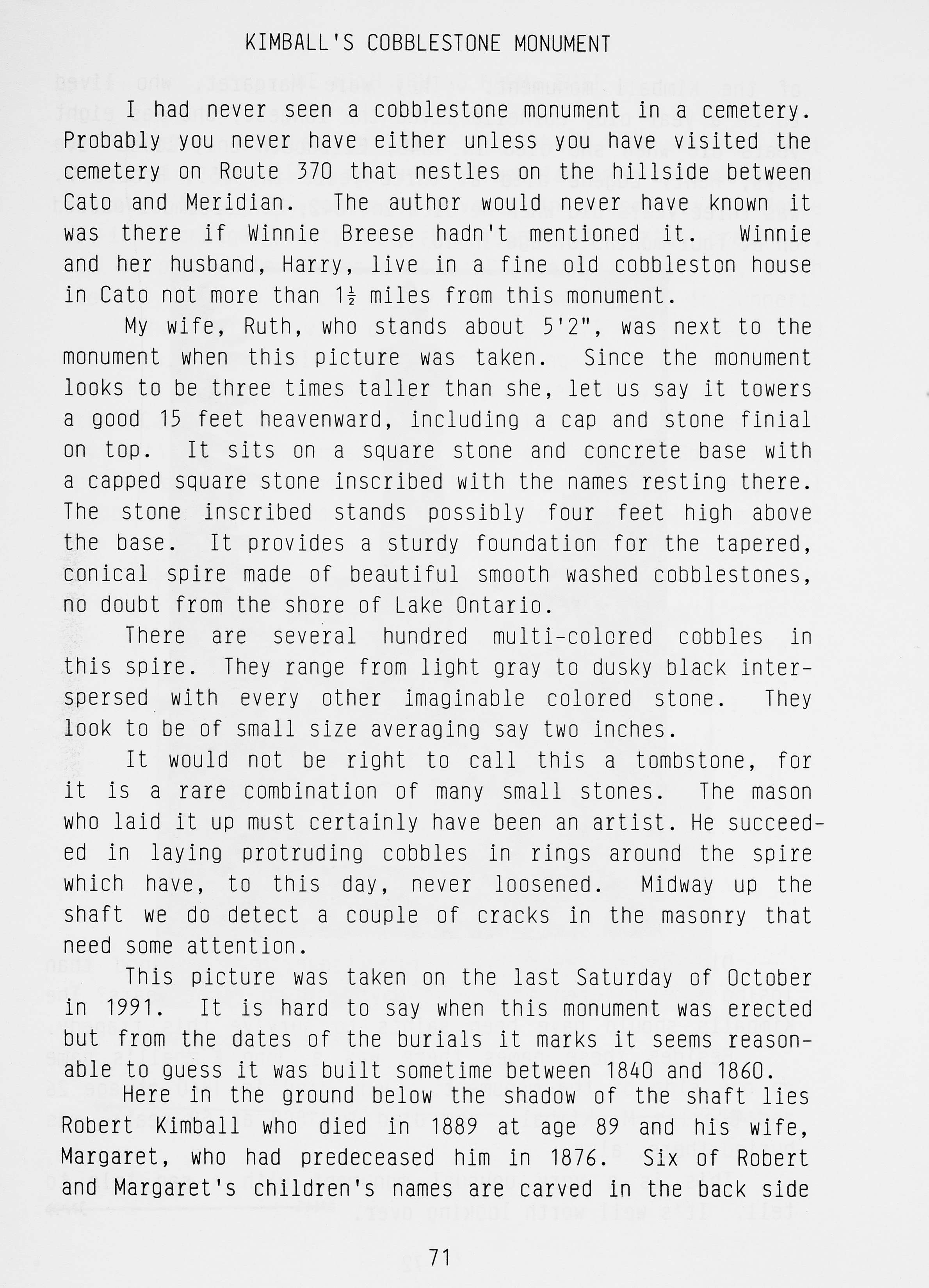 Cayugas Cobblestones p 71